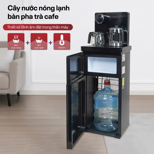 Cây nước nóng lạnh bàn trà Fujihome TBA2 bình âm đặt trong thân máy