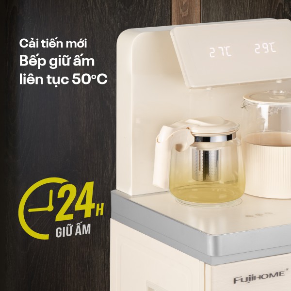 Cây nước nóng lạnh bàn trà Fujihome TB-231C giữ ấm 24h