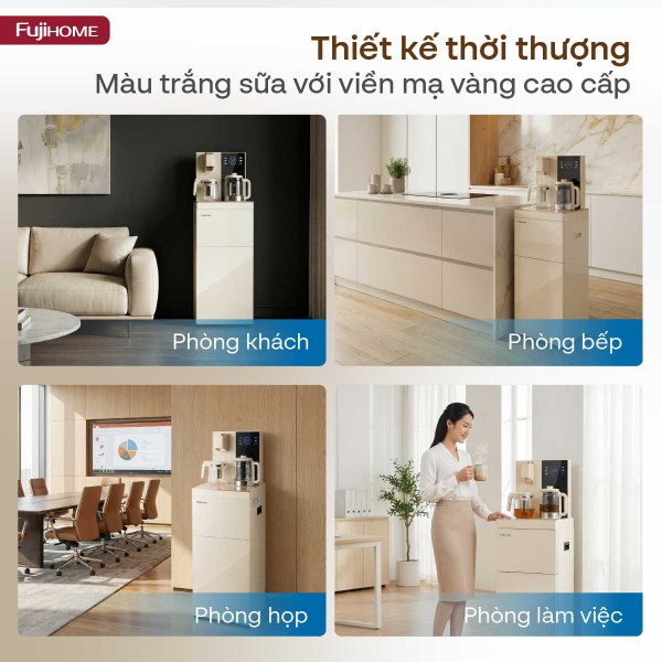 Cây nước nóng lạnh bàn trà Fujihome TB238N-UV thiết kế thời thượng