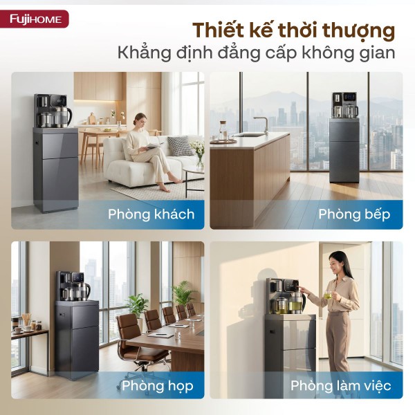 Cây nước nóng lạnh bàn trà Fujihome TB241N-UV thiết kế thời thượng
