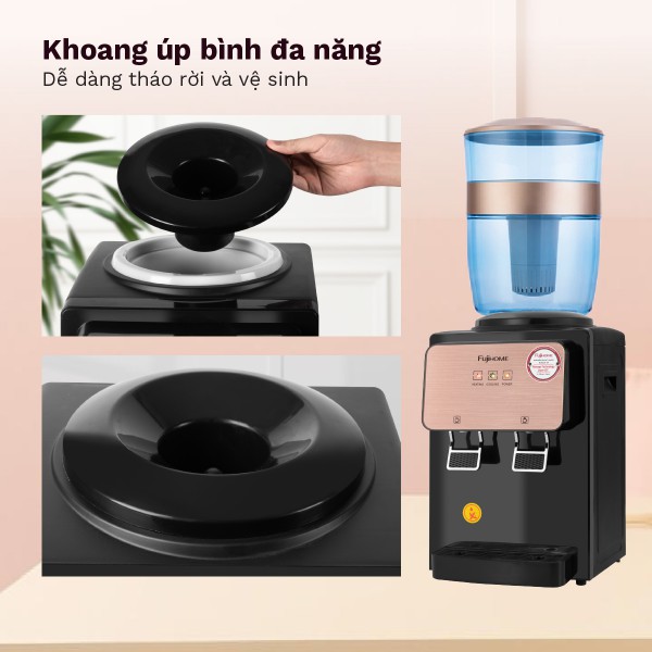 Cây nước nóng lạnh Fujihome WD03E để bàn