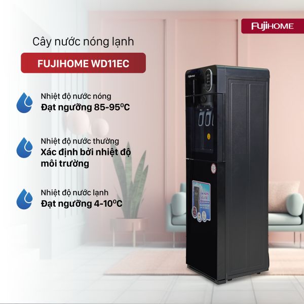 Cây nước nóng lạnh Fujihome WD11EC âm bình