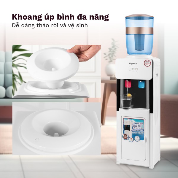 Cây nước nóng lạnh Fujihome WD2002E úp bình