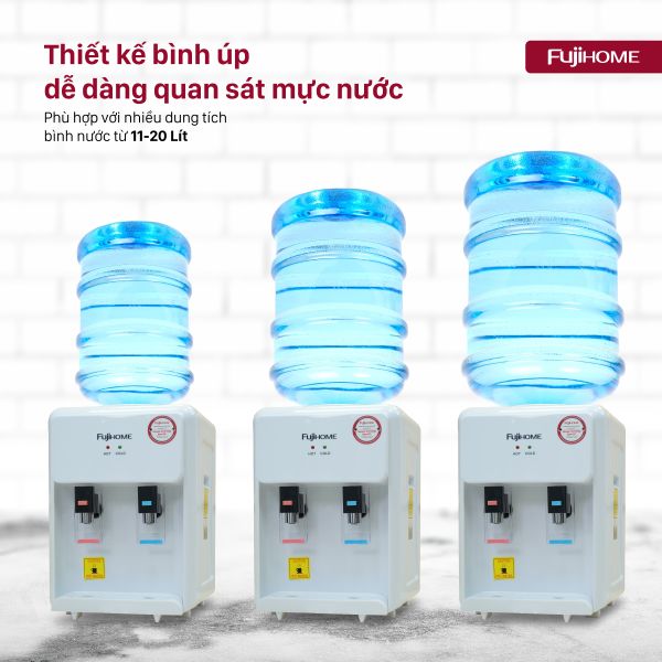 Cây nước nóng lạnh Fujihome WD201E để bàn