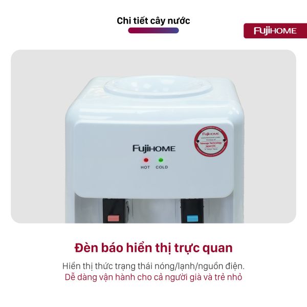 Cây nước nóng lạnh Fujihome WD201E để bàn