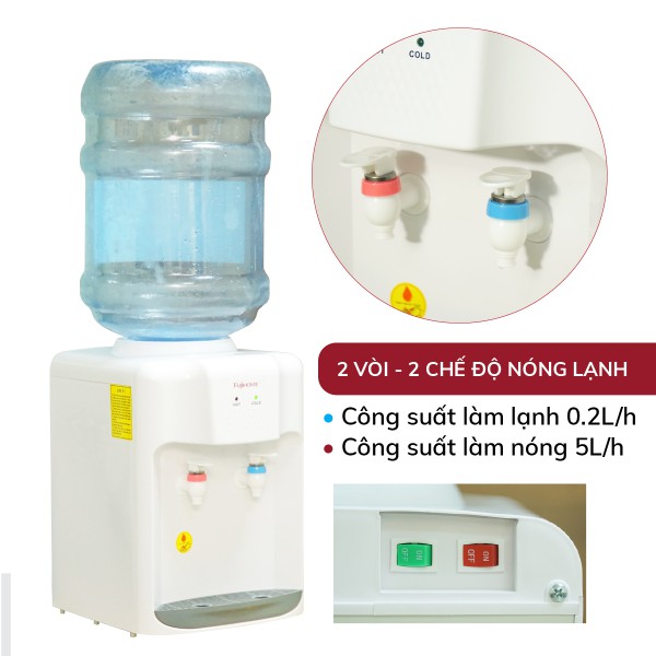 Cây nước nóng lạnh Fujihome WD5510E để bàn