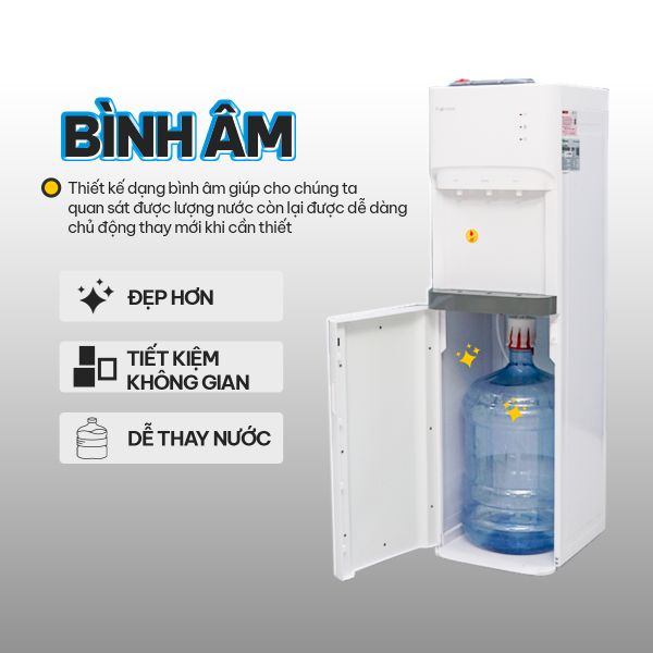 Cây nước nóng lạnh Fujihome WD606ES âm bình