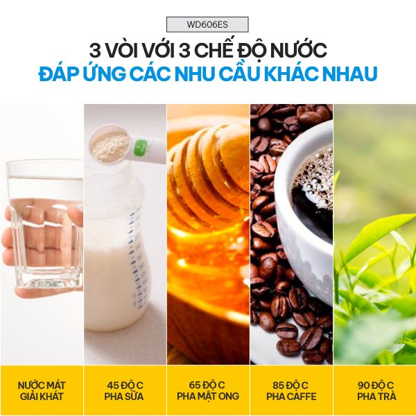 Cây nước nóng lạnh Fujihome WD606ES âm bình