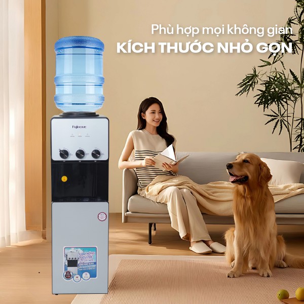 Cây nước nóng lạnh Fujihome WD677C úp bình