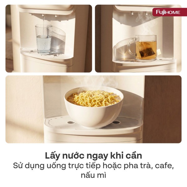Cây nước nóng lạnh Fujihome WD91E úp bình