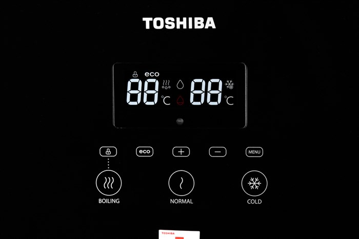 Cây nước nóng lạnh Toshiba RWF-W1830BV(K) màn hình hiển thị