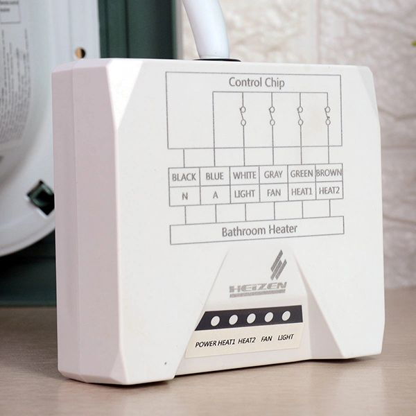 Đèn sưởi 4 bóng âm trần Heizen HE-4BR có điều khiển