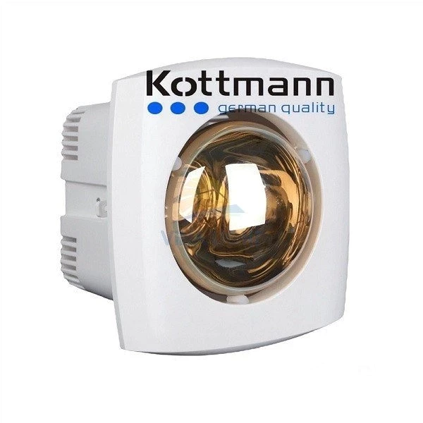 Đèn sưởi nhà tắm âm trần Kottmann K1A 1 bóng