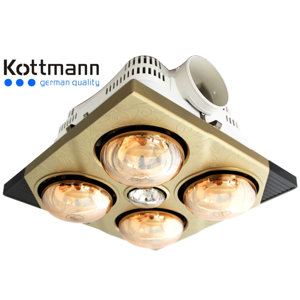 Đèn sưởi nhà tắm âm trần Kottmann K4BT 4 bóng