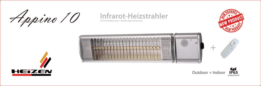 Đèn sưởi nhà tắm Heizen APPINO10, Không chói mắt,