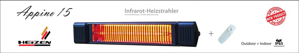 Đèn sưởi nhà tắm Heizen APPINO15, Không chói mắt