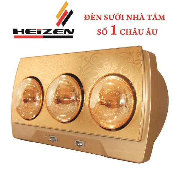 Đèn sưởi nhà tắm Heizen HE-3B 3 bóng vàng, 825W