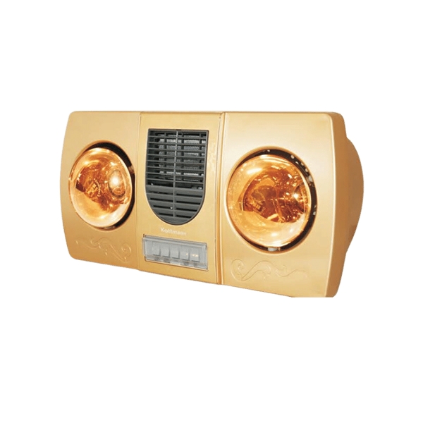 Đèn sưởi nhà tắm Kottmann K2B-HW-G 2 bóng, 1 quạt, 2100W