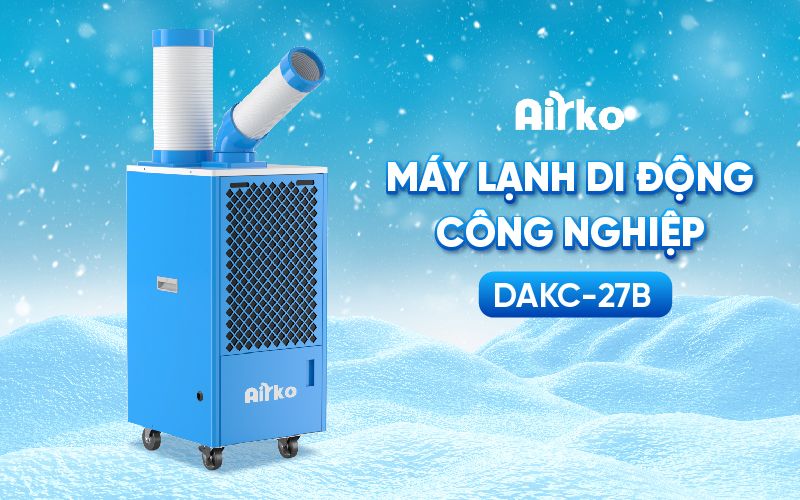 Điều hòa di động công nghiệp Airko DAKC-27B - 9215BTU