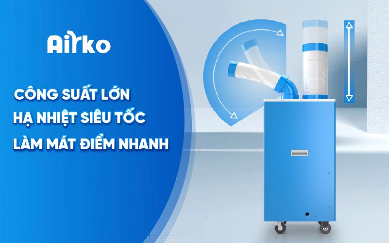 Điều hòa di động công nghiệp Airko DAKC-27B - 9215BTU