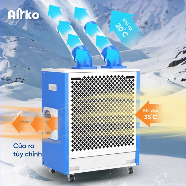 Điều hòa di động công nghiệp Airko DAKC-27S - 9215BTU
