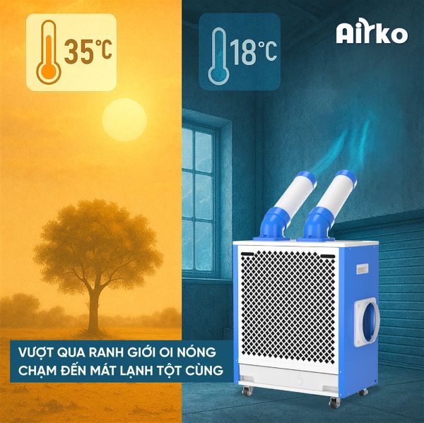 Điều hòa di động công nghiệp Airko DAKC-27S - 9215BTU