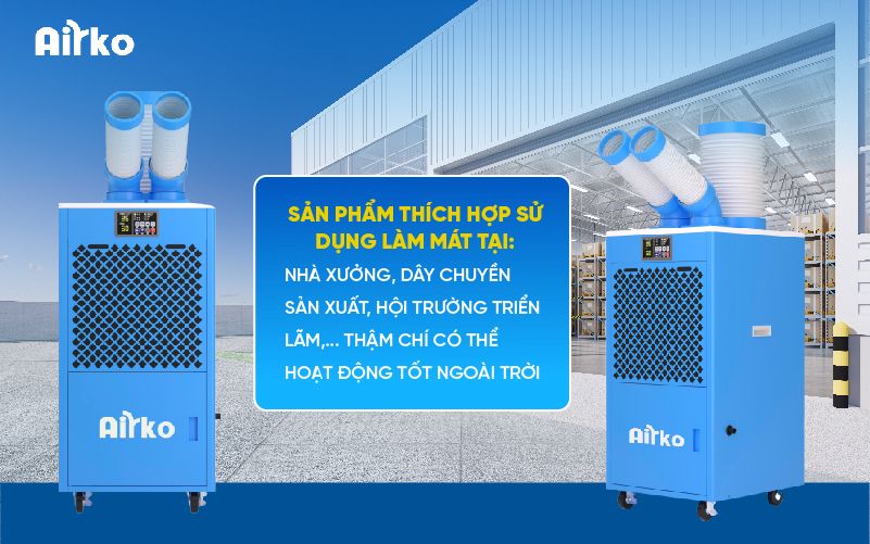 Điều hòa di động công nghiệp Airko DAKC-45 New - 15358 BTU