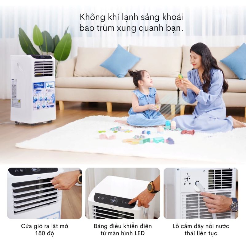 Điều hòa di động FujiE MPAC10 - 10000BTU