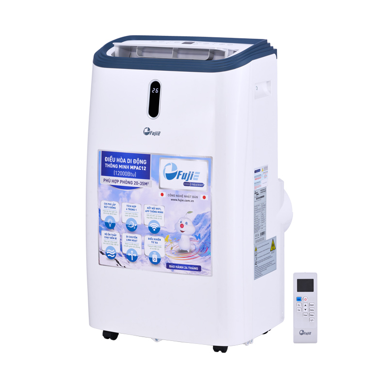 Điều hòa di động FujiE MPAC12 - 12000BTU, kết nối wifi