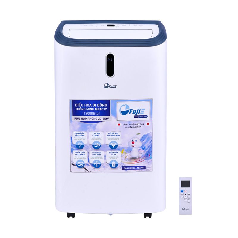 Điều hòa di động FujiE MPAC12 - 12000BTU, mặt trước
