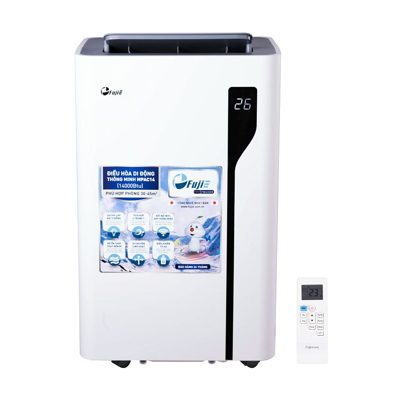 Điều hòa di động FujiE MPAC14 - 14000BTU, kết nối wifi