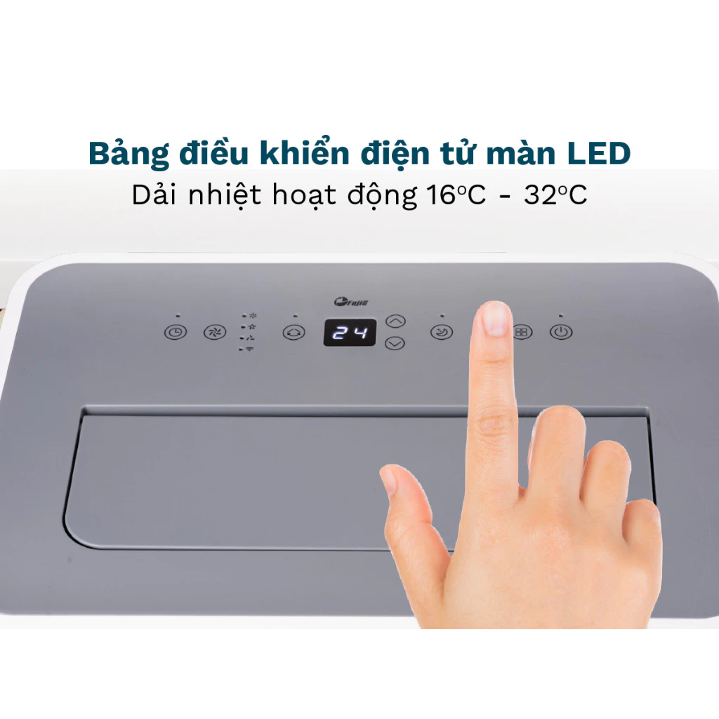 Điều hòa di động FujiE MPAC14 bảng điều khiển