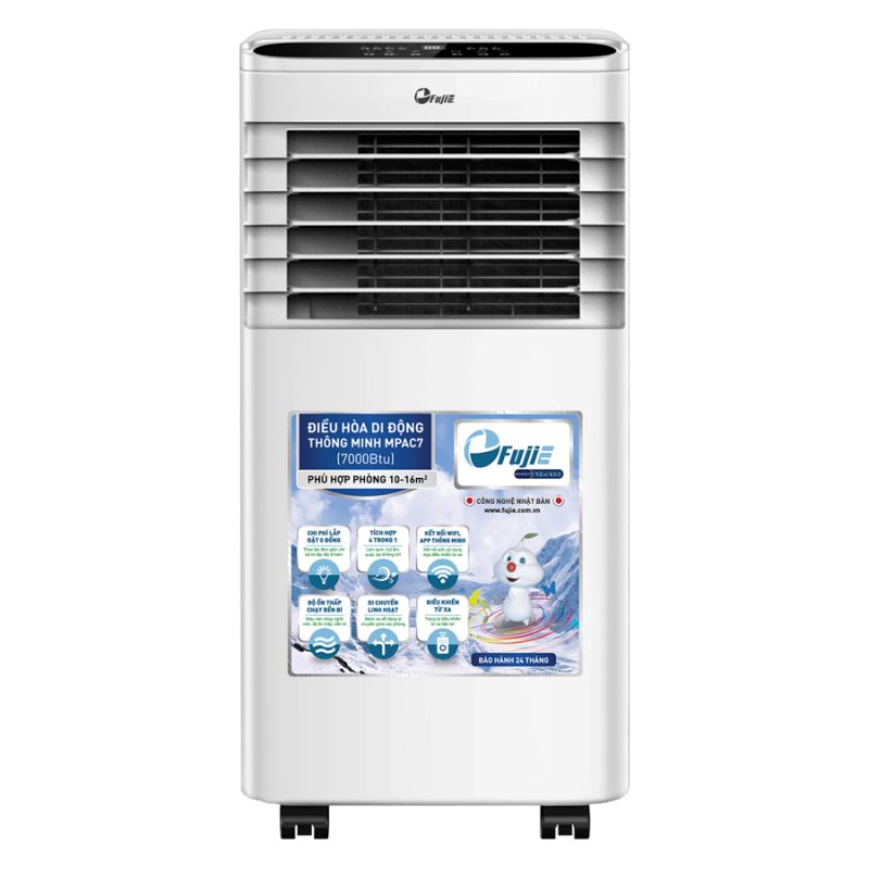Điều hòa di động FujiE MPAC7 - 7000BTU, kết nối wifi