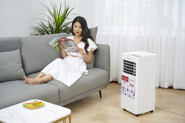 Điều hòa di động Fujihome PAC07 - 7000BTU, điều khiển từ xa