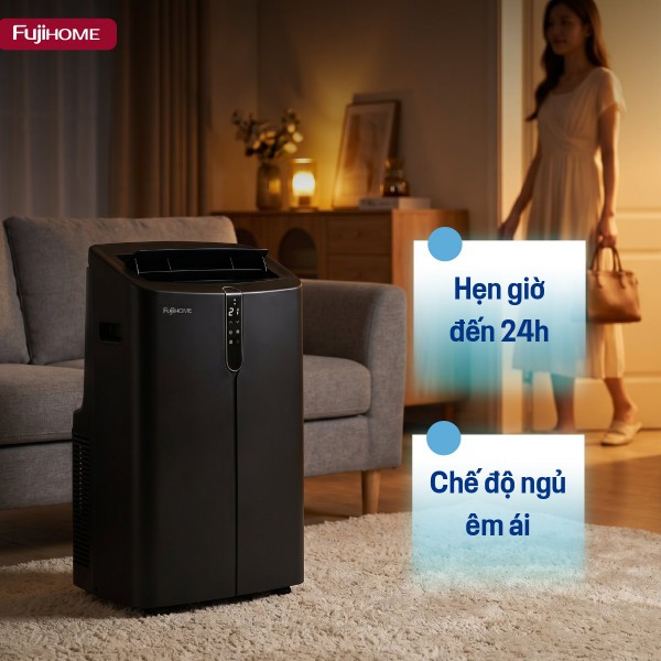 Điều hòa di động Fujihome PAC12PRO - 12000BTU, kết nối wifi