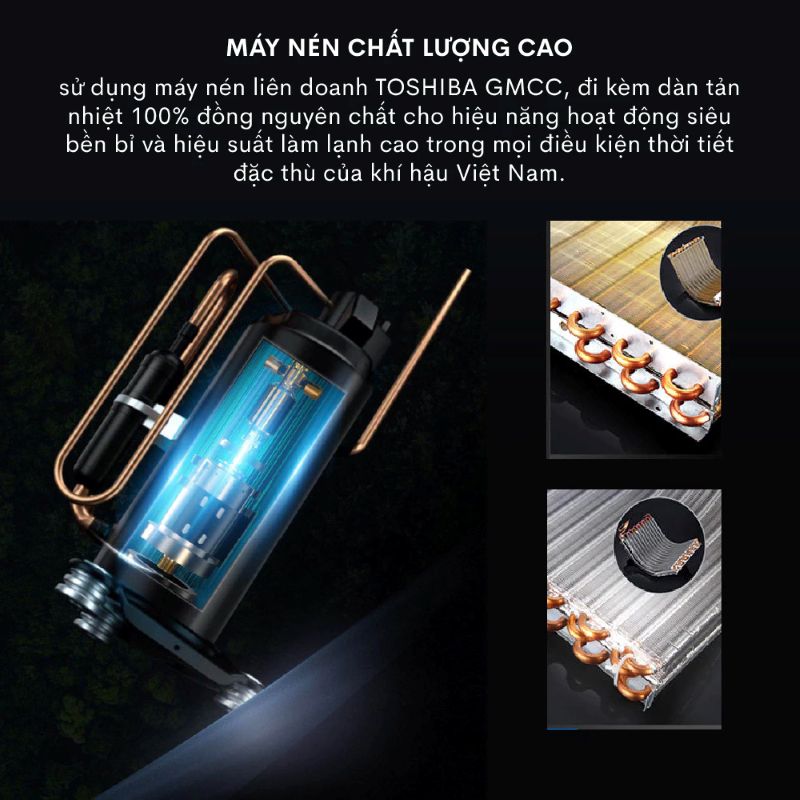 Điều hòa di động Fujihome PAC14 - 14000BTU, kết nối wifi