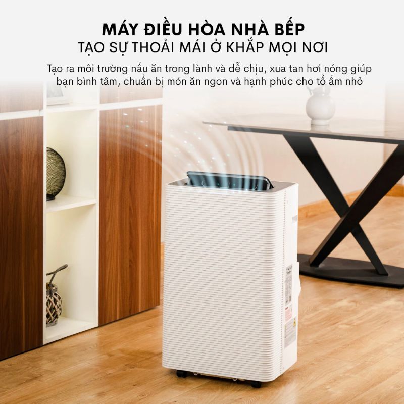 Điều hòa di động Fujihome PAC14 - 14000BTU, kết nối wifi