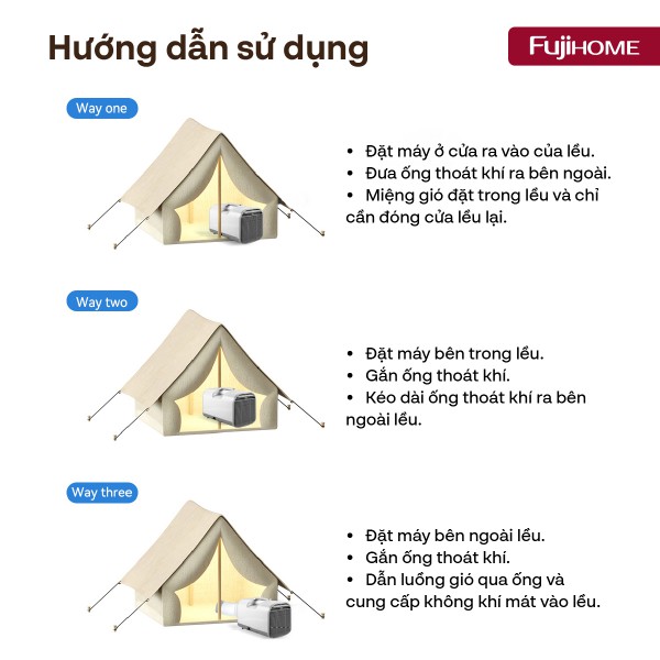Điều hòa mini di động Fujihome PAC04 - 4000BTU