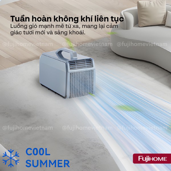 Điều hòa mini di động Fujihome PAC06-PRO tuần hoàn không khí