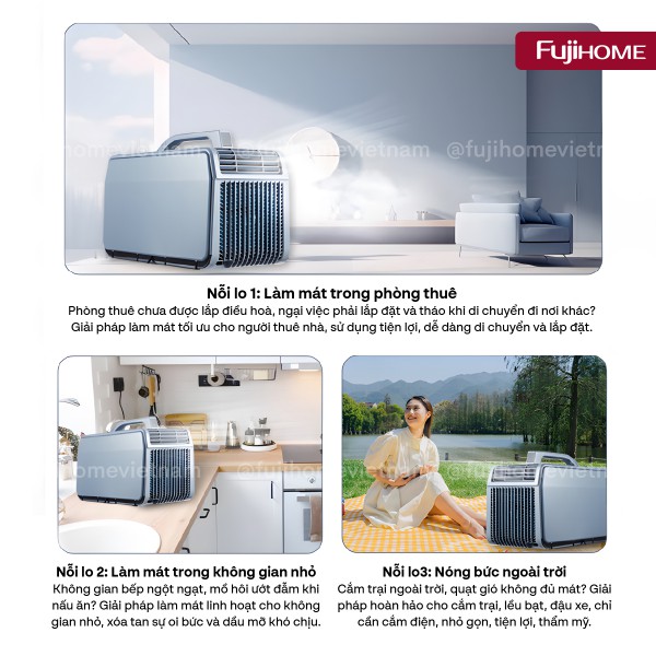 Điều hòa mini di động Fujihome PAC06-PRO giải pháp làm mát linh hoạt