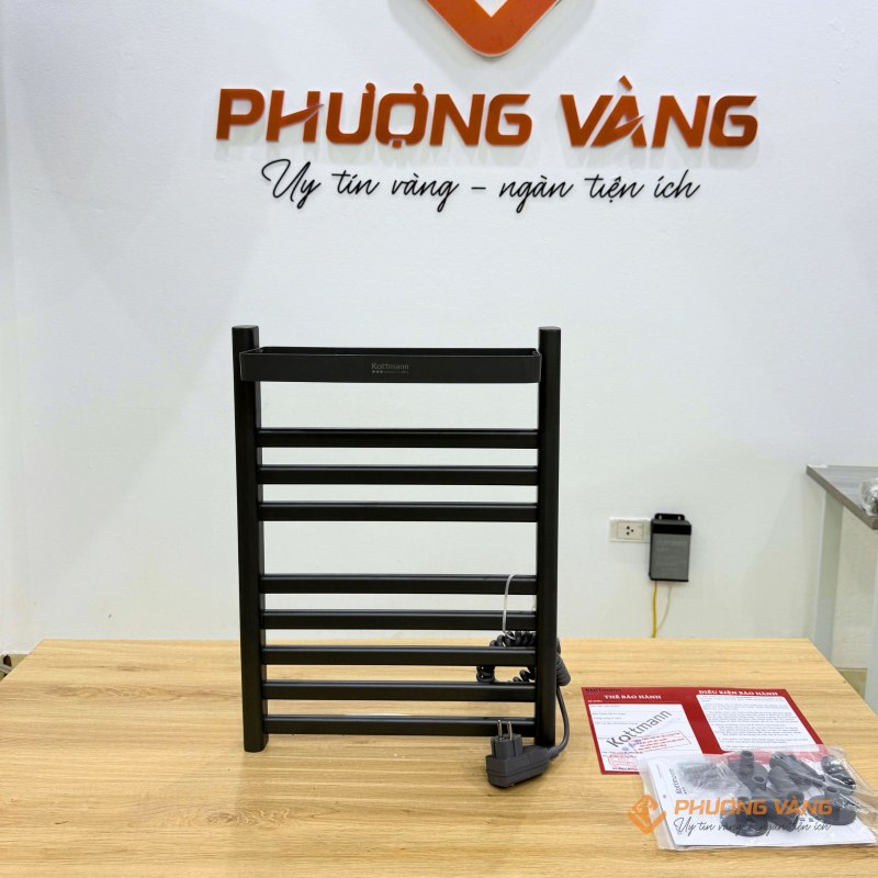 Giá sấy khăn Kottmann K4 màu xám đậm