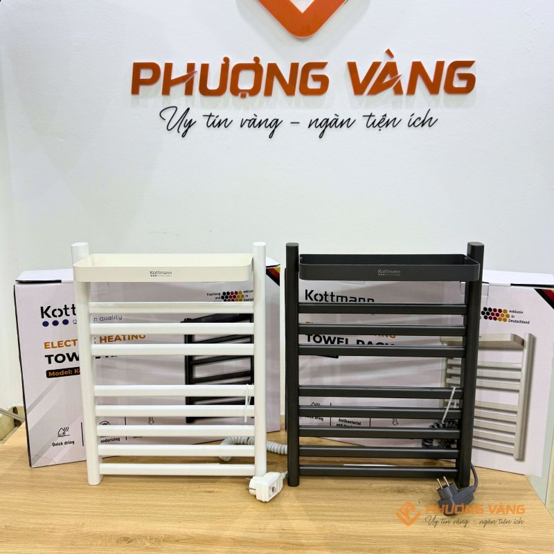 Giá sấy khăn Kottmann K4 màu xám đậm