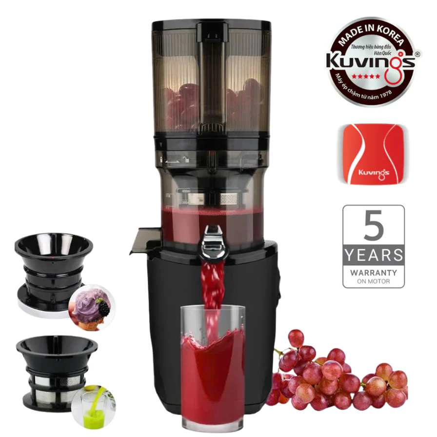 Máy ép chậm Kuvings KHS-860SB (AUTO8) màu đen
