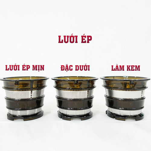 Bộ 3 lưới ép lưới kem Máy ép trái cây Biochef 888 màu đỏ