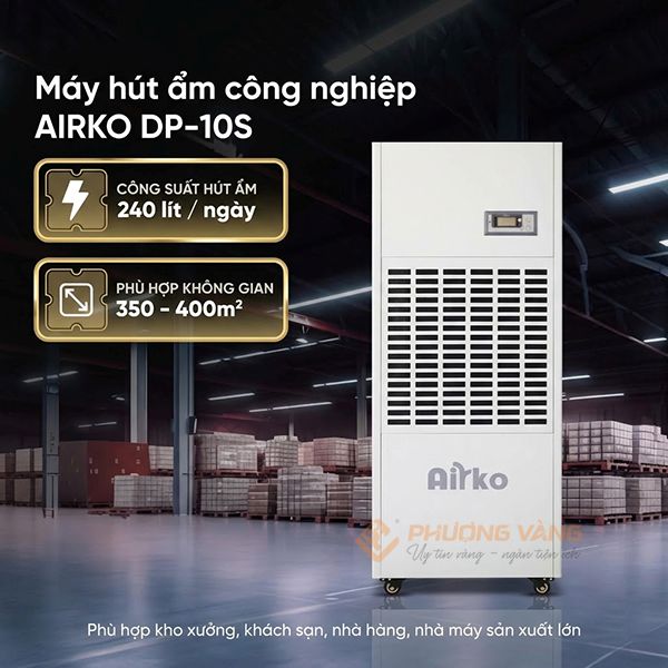 Máy hút ẩm công nghiệp Airko DP-10S (240 lít/ngày)