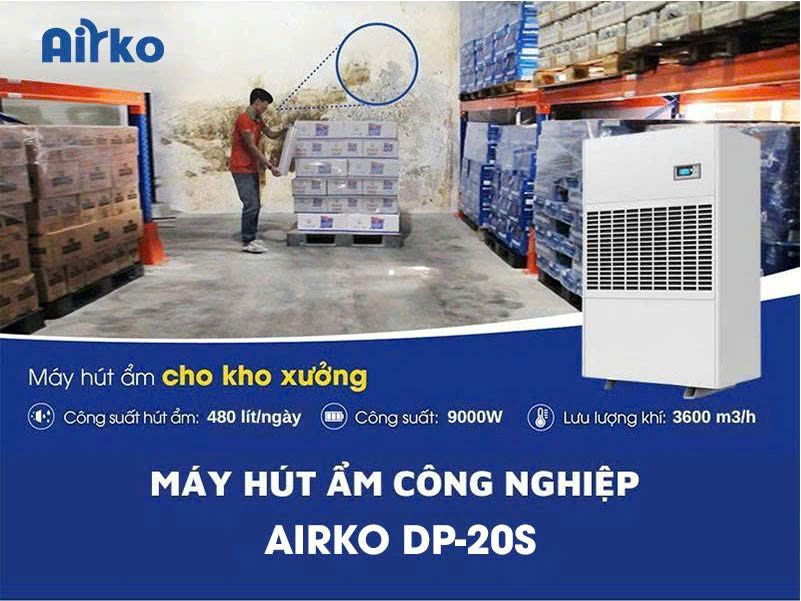 Máy hút ẩm công nghiệp Airko DP-20S (480 lít/ngày)