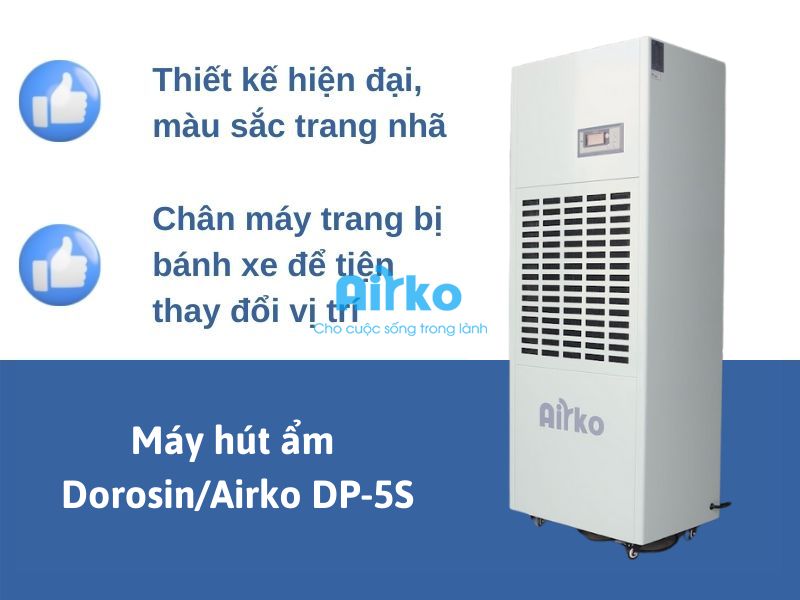 Máy hút ẩm công nghiệp Airko DP-5S (180 lít/ngày)