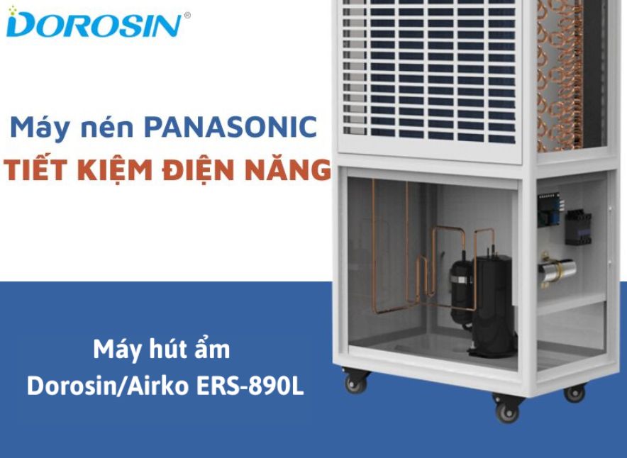 Máy hút ẩm công nghiệp Airko ERS-890L máy nén panasonic