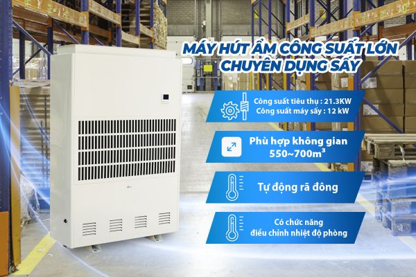 Máy hút ẩm công nghiệp FujiE ETD20S (480 lít/ngày)