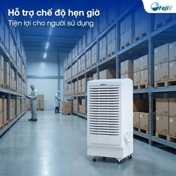 Máy hút ẩm công nghiệp FujiE HM-1500D có hẹn giờ